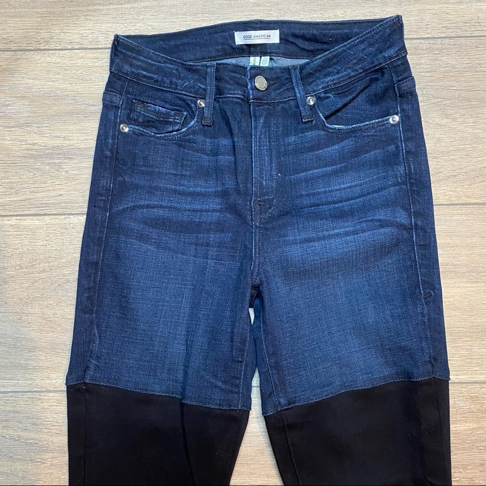 GOOD AMERICAN Good Legs Mix Blue 099 skinny jeans - Picture 4 of 13